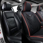 Coverado Front Car Seat Covers, 2Pcs Leather Seat Covers for Cars, Car Seat Protector Front Seats Only Auto Car Accessories F