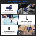 Sweetone Car Vacuum Portable Cordless, 15000 Pa Vacuum Cleaner and Air Duster, Handheld Car Vacuum Cleaner with Led Light and