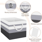StorageTastic Storage Bin,Collapsible Storage Basket For Organizing,Large Storage Boxes With Rope Handles,Storage Containers,