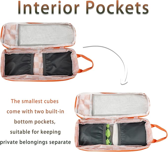 7 Pcs Compression Packing Cubes for Travel Luggage, Lightweight Suitcase Organizer Bags Set, Compression Packaging Cube for T
