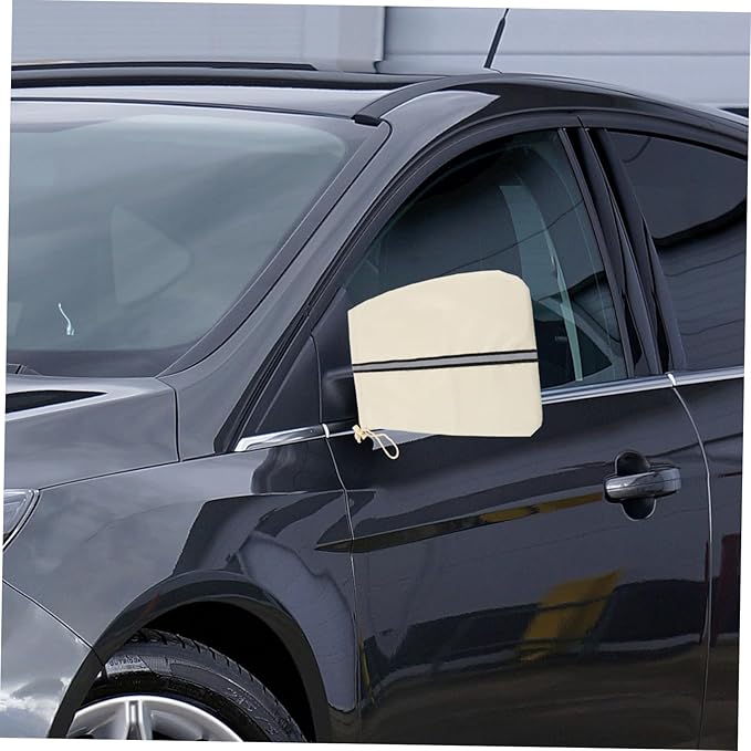 2pcs Car Side Mirror Cover Reflective Strip Frost for Rear View Mirrors Easy Installation Fit for Vehicles