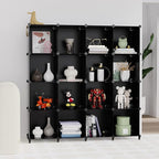 HOMIDEC Closet Organizers and Storage, 16 Cube Storage Organizer, Closet Organizer Bookshelf Cubes Shelves for Clothes, Bedro