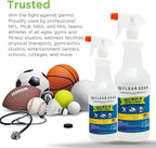 Clear Gear Gym Disinfectant, Yoga Mat Cleaner, Deodorizer For Sports Equipment, Gyms, and Fitness Centers - Mixed Pack - 16 O