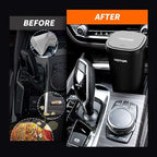 HOTOR Car Trash Can, Car Trash Cup with 30 Additional Trash Bags for Exclusive Using, Multipurpose Trash Can for Car, Office & Home to Meet Various Needs - 2 Packs, Black