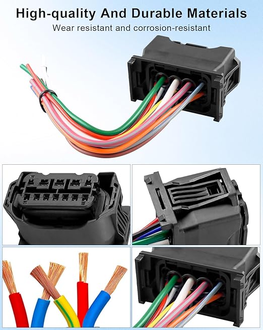 Headlight Wiring Harness Repair Kit Fit for BMW 528i 535i 640i 650i 730i 740i Replace 61119327504 6925638DX