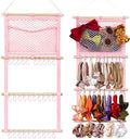 kangaroo Headband Holder Hair Bows Organizer for Baby Girls Large Capacity Bow Holder Hair Accessories Wall Hanging Organizer