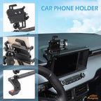 Aunginsy Dashboard Phone Mount Compatible with Ford Maverick 2022-2024, 8-inch Navigation Screen Upper Panel Fixed Clip 360° Rotation Mobile Phone Holder for Most Cell Smartphone Bracket Accessories