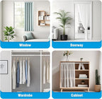 AIZESI 2 Pack Spring Tension Curtain Rod 32 to 58 inch Adjustable Curtain Rods No Drilling Expandable Spring Loaded Curtain R
