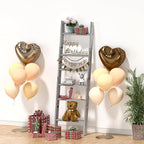 Honest Blanket Ladders for The Living Room, 6-Tier Blanket Holder, Wall-Leaning Blanket Rack, Ladder Shelves, Wooden Quilt La