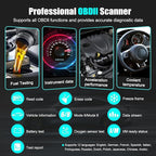 OBD2 Scanner Diagnostic Code Reader,Automotive OBD II Engine Light,Battery Tester,Mode 6, Mode 8 & I/M Readiness,OBDII Scan