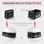 LIBZAKI Car Trunk Organizer,3 Compartments Big Trunk Storage, Large Capacity, Foldable, 95L Heavy Duty Storage Box for Car,