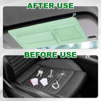 PATIKIL 1 Pcs Car Sun Visor Organizer, 12.8 x 6.5 Inch PU Leather Vehicle Storage Pouch Holder for Sunglasses Card Pen Driver License Car Accessories, Gray