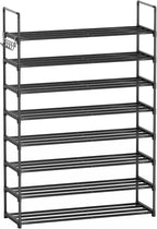 Shoe Rack, 8 Tier Tall Shoe Rack for Entryway, Shoe Orhanizer for Closet, Shoe Shelf, Shoe Stand for Front Door Entrance, Clo