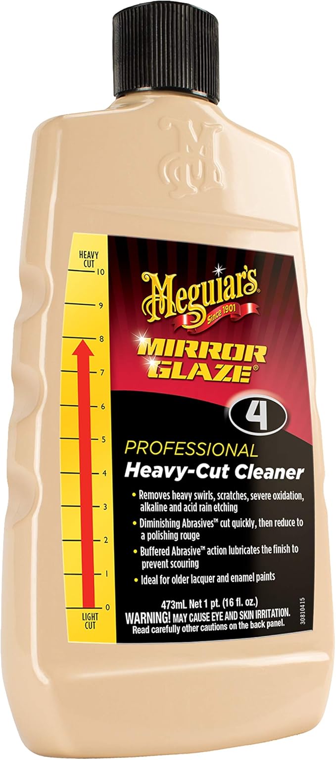 Meguiar'S M0416 Mirror Glaze Heavy-Cut Cleaner - 16 Oz Bottle