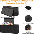 Extra Large Toy Box Chest with Lid, Kids Toy Storage Organizer for Boys Girls, Big Toy Bin Basket Extra Large Toy Storage Box