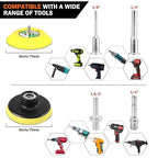 133 PCS Sanding Disc Drill Polishing Kit Sanding Attachment, 3 Inch Wet Dry Headlight Restoration Kit, Hook and Loop Sandpape