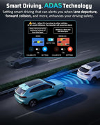 4K Dash Cam, 4K+2K Dash Cam Front and Rear W/ 5GHz WiFi & APP Control 64GB Included, 3.2" IPS Screen Car Dash Cam W/ 24H Park