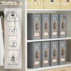 8 Pack Bed Sheets Organizers And Storage,Sheets Set Folder Keeper with Handle,Foldable Bedding Storage Box For Linen Closet,D