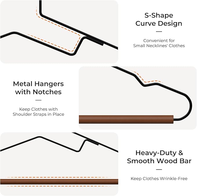 Under Bed Shoe Storage Organizer with Wire Hangers