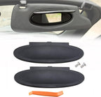 Replacement Sun Visor Vanity Mirror Covers Driver or Passenger Side Visor Mirror Lid for Porsche 996/997-911 986/987 for Boxster for Cayman 1996-2010 2Pcs Black