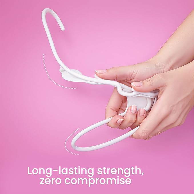 Utopia Home Clothes Hangers 20 Pack - Plastic Hangers Space Saving - Durable Coat Hanger with Shoulder Grooves (White)