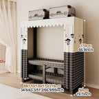 Portable Foldable Wardrobe Closet with Cover, Freestanding Metal Clothes Rack, Space-Saving Garment Organizer for Hanging Clo