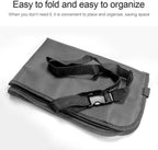 Hanemia Black Oxford Fabric Car Backseat Storage Caddy, 25 x 19 Inches, 9 Compartments, 11 Inch iPad Holder