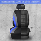 CAR PASS Line Rider Sporty Cloth 11PCS Universal Fit Car Seat Cover -100% Breathable with 5mm Composite Sponge Inside,Airbag 