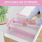 ANTOWIN Expandable Bamboo Drawer Dividers Organizers, Drawer Separators Splitter, 17-22 inches Long Adjustable Spring-loaded 