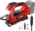 Cordless Tire Inflator Air Compressor for Milwaukee M18 Battery, 160PSI Portable LED Light Handheld Air Pump with Digital Pressure Gauge for Cars Motorcycles Bikes Sport Balls(Battery Not Included)
