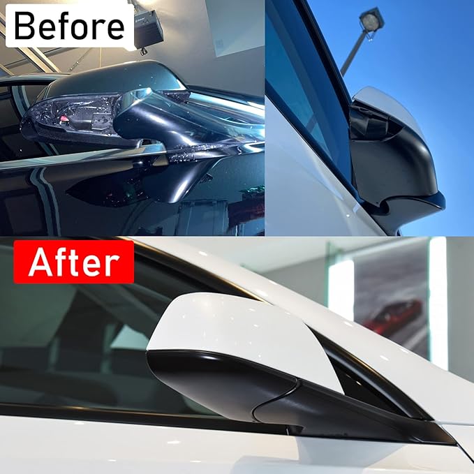Jaronx Compatible with Tesla Model Y Mirror Bottom Cover 2018-2025, Right Passenger Side Rearview Mirror Lower Base Trim Base Cover Replacement for Tesla Model Y Accessories (Right)