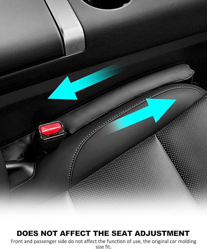 Leather Car Seat Gap Filler Spacer Universal Seat Gap Filler Plug for Car SUV Truck Fit Organizer Fill The Gap Between Seat and Console Stop Things from Dropping