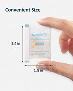 wisedry 5 Gram [60 Packs] Food Grade Silica Gel Packs Rechargeable Desiccant Dehumidifiers Pouches with Color-Indicating