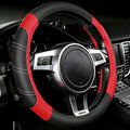 NBTEPEM Customized Auto Car Steering Wheel Cover for Honda Accord, Civic, CR-V, HR-V, Pilot, Microfiber Leather Sport Steerin
