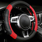 NBTEPEM Customized Auto Car Steering Wheel Cover for Honda Accord, Civic, CR-V, HR-V, Pilot, Microfiber Leather Sport Steerin