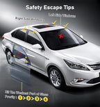 Car Safety Hammer 10 Pack, Car Emergency Escape Tool Car Window Glass Breaker and Seat Belt Cutter with Light Reflective Tape