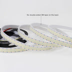 LED Strip Lights Cold White 6500K 16.4ft/5M Double Row 2835 SMD 2400LEDs DC 24V Daylight Bright Dimmable Flexible LED Tape Light Waterproof IP67 Outdoor Lighting(No Adapter and Dimmer)
