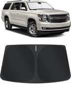 TINGLU Sun Shade for Chevrolet/Chevy Suburban 2015-2020 Accessories Windshield Sun Shade Window Shade UV Rays Protection Sun Visor Cover with Steering Wheel Sunshade Storage Bag