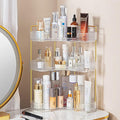 shuang qing 3-Tier Corner Bathroom Counter Organizer – Storage Shelf for Makeup, Perfume & Skincare, Space-Saving Countertop 