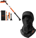 AstroAI 47.2" Ice Scrapers & Ski Mask Balaclava for Cold Weather Black