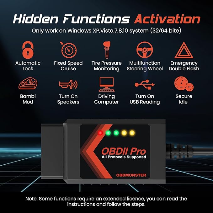 ELM327 OBD2 Adapter Compatible with F150 F250 and More, for MS/HS CAN Automatically Switch, OBDII Diagnostic Scanner via USB