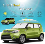 KMF 8pcs Thicken Sun Shades for Kia Soul 2014-2019 Accessories, Soul Full Car Window Covers Sunshade for Windshield Side Rear, UV Block and Protect Privacy Blackout for Car Camping Outdoor