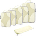 BAGSMART Compression Packing Cubes for Travel, Compressible Luggage Organizer for Cruise Ship, Lightweight Travel Essentials 