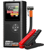 Jump Starter with Air Compressor, Portable Car Battery Jump Starter, 150 PSI Tire Inflator & Battery Booster - Starts
