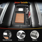 for 2026 Hyundai Palisade Center Console Organizer ONLY for 2026 Palisade Hybrid Calligraphy 7-Seater Armrest Box Secondary Storage Glove Box Accessories (2026 Palisade Upper Console Organizer)