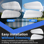 Driver & Passenger Side Mirror Cover Replacement for Chevrolet Equinox 2018-2023, for GMC Terrain 2018-2023 - Left & Right Side Mirror Covers, Rear View Mirror Cap Accessories White