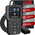 2026 Enhanced Universal OBD2 Scanner, Check Engine Code Reader - 45000+ Fault Codes, Live Data, I/M Readiness, Battery Voltage