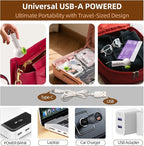 12 Pack Vacuum Bags for Travel with Rechargeable Air Pump & LED Light,Vacuum Travel Bags,Vacuum Storage Bags(4L+4M+4S),80% Sp