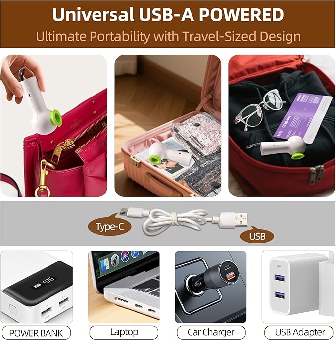 12 Pack Vacuum Bags for Travel with Rechargeable Air Pump & LED Light,Vacuum Travel Bags,Vacuum Storage Bags(4L+4M+4S),80% Sp