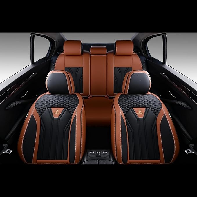 FLORICH Rear Seat Covers Leather Car Seat Covers Waterproof Back Seat Cover Automotive Seat Covers Universal Seat Cushion Pro